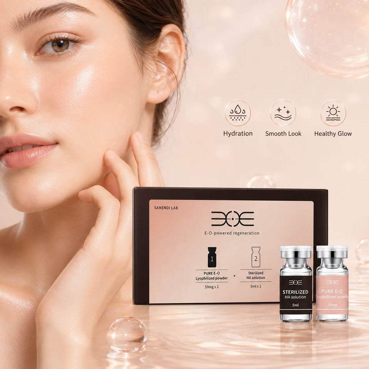 South Korea Exsome Smoothing Hydration Serum Glow Radiant Essence Skin Care Routine For Der.pen Salon Beauty Product SANENDI