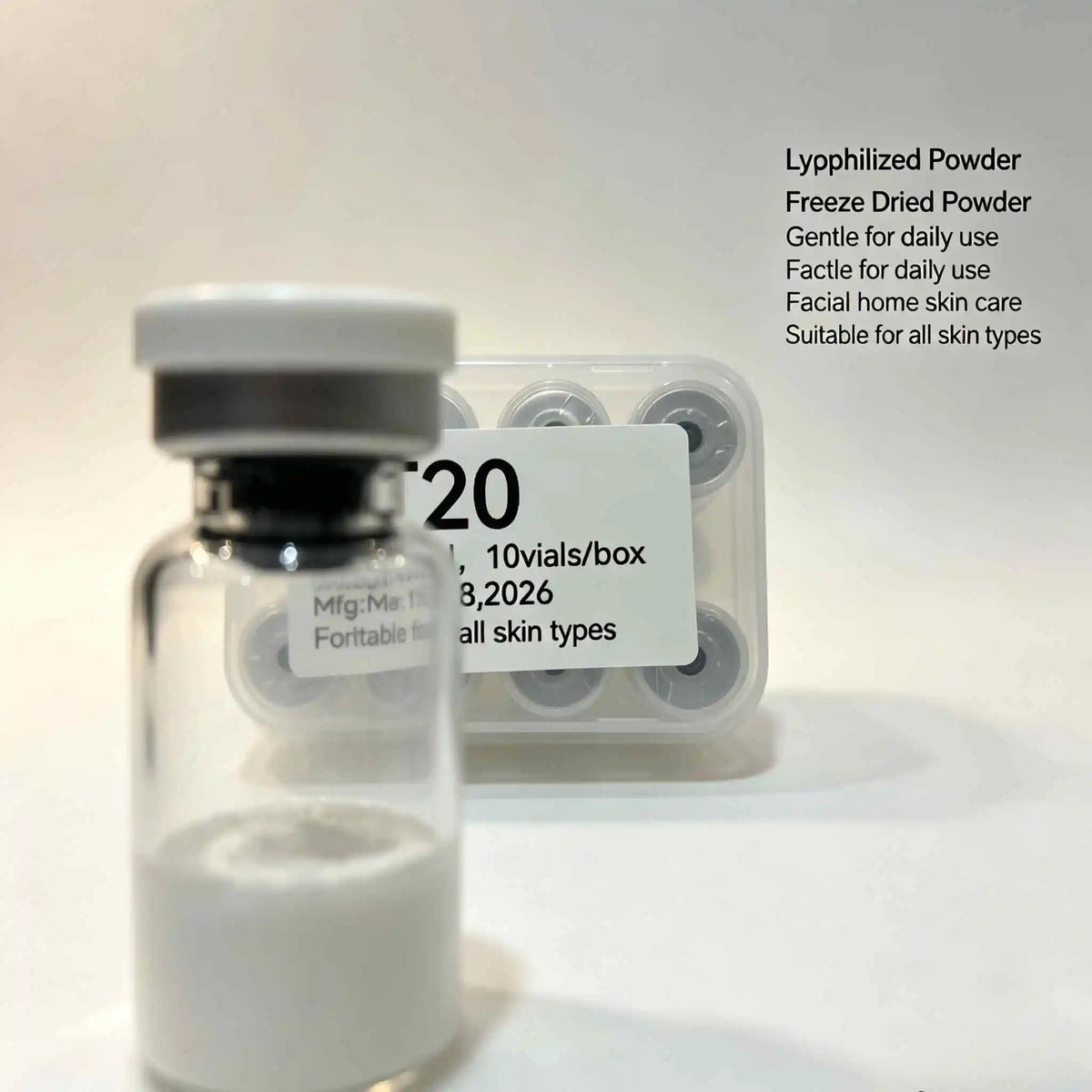 Lyophilized Powder，Freeze Dried Powder，Deep Nourish Skin，Gentle for Daily Use，Facial Home Skin Care，Suitable for All Skin Types