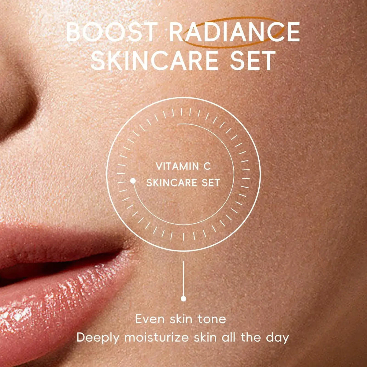 Anti Aging Vitamin C Brightening Skin Care Kit Hydrating Serum Moisturizer Eye Cream Face Treatment Cleanser