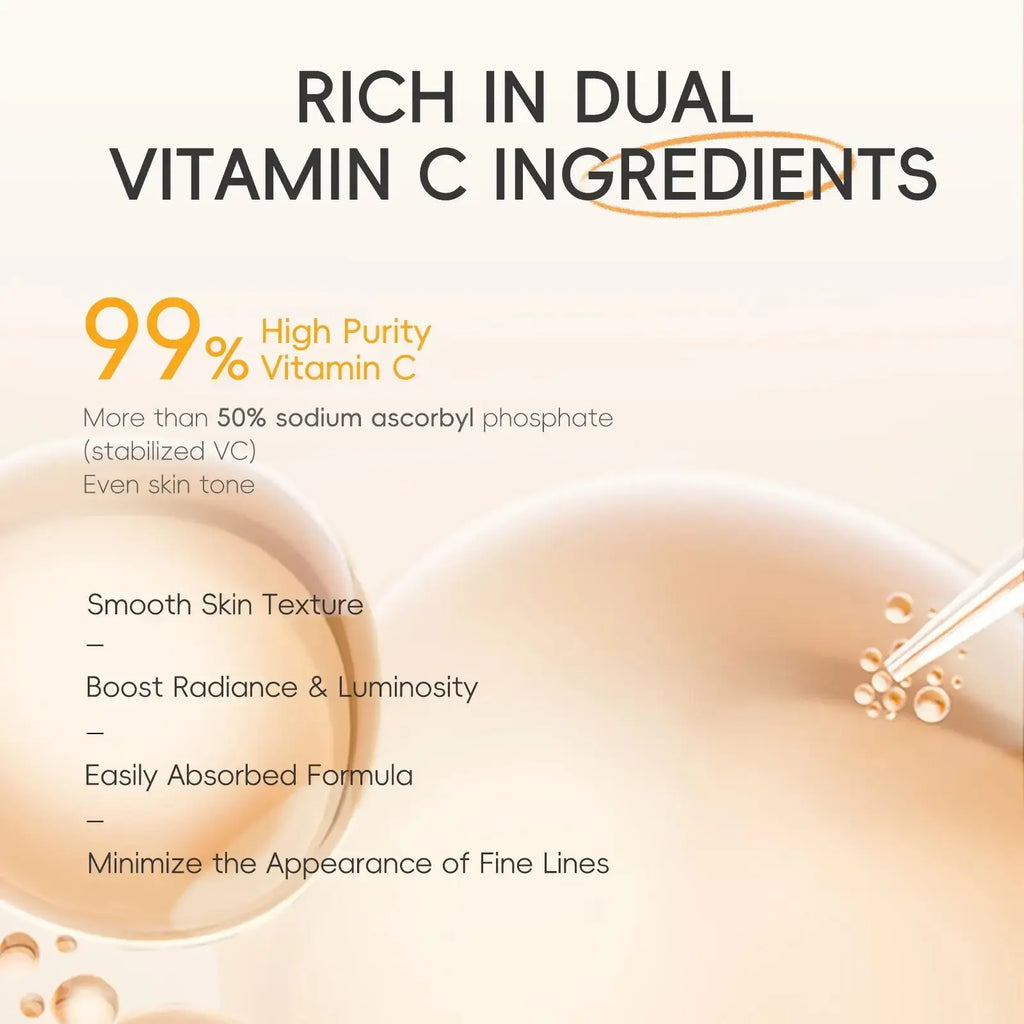Anti Aging Vitamin C Brightening Skin Care Kit Hydrating Serum Moisturizer Eye Cream Face Treatment Cleanser