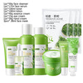 Facial Products Kit Sakura / Green Tea Face Cream Nourishing Skin Face Serum Smoothing Eye Cream Skincare Korean Cosmetic